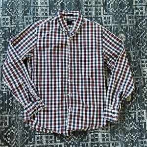JCrew plaid shirt with button down collar